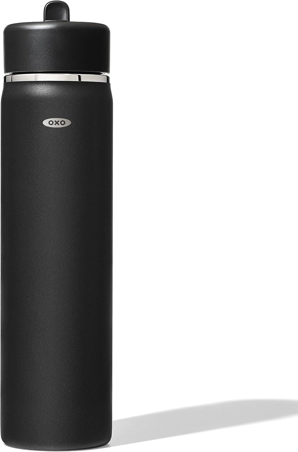 imageOXO Strive 20oz Wide Mouth Water Bottle with Straw Lid CitrineOnyx