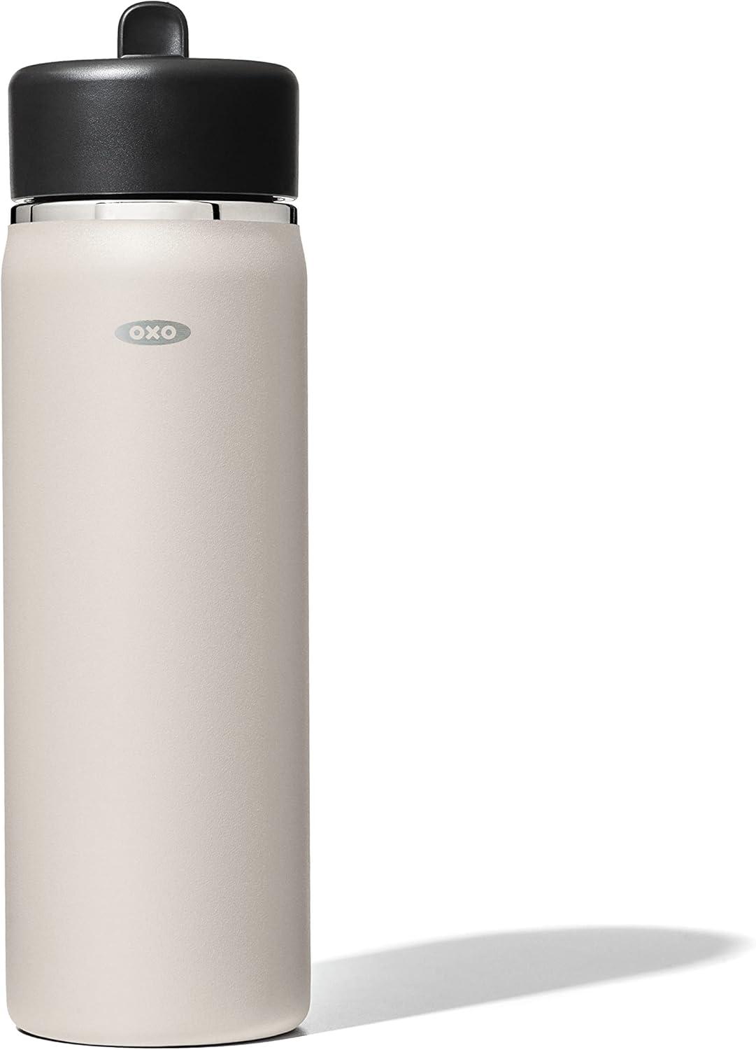 imageOXO Strive 20oz Wide Mouth Water Bottle with Straw Lid CitrineQuartz