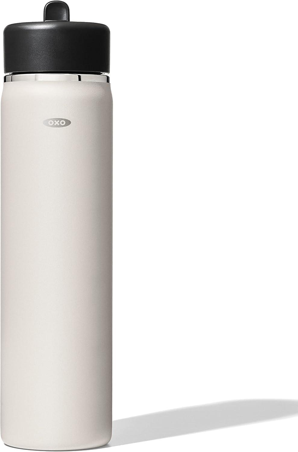 imageOXO Strive 20oz Wide Mouth Water Bottle with Straw Lid CitrineQuartz