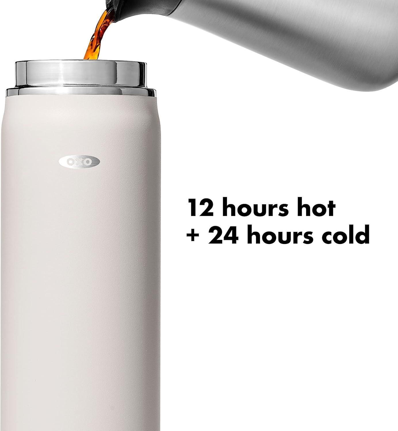 imageOXO Strive 40 oz Insulated Bottle with Handled Lid Rose QuartzQuartz