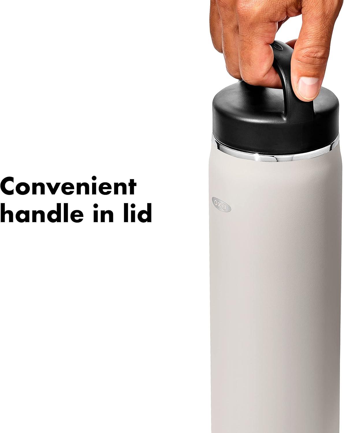 imageOXO Strive 40 oz Insulated Bottle with Handled Lid Rose QuartzQuartz