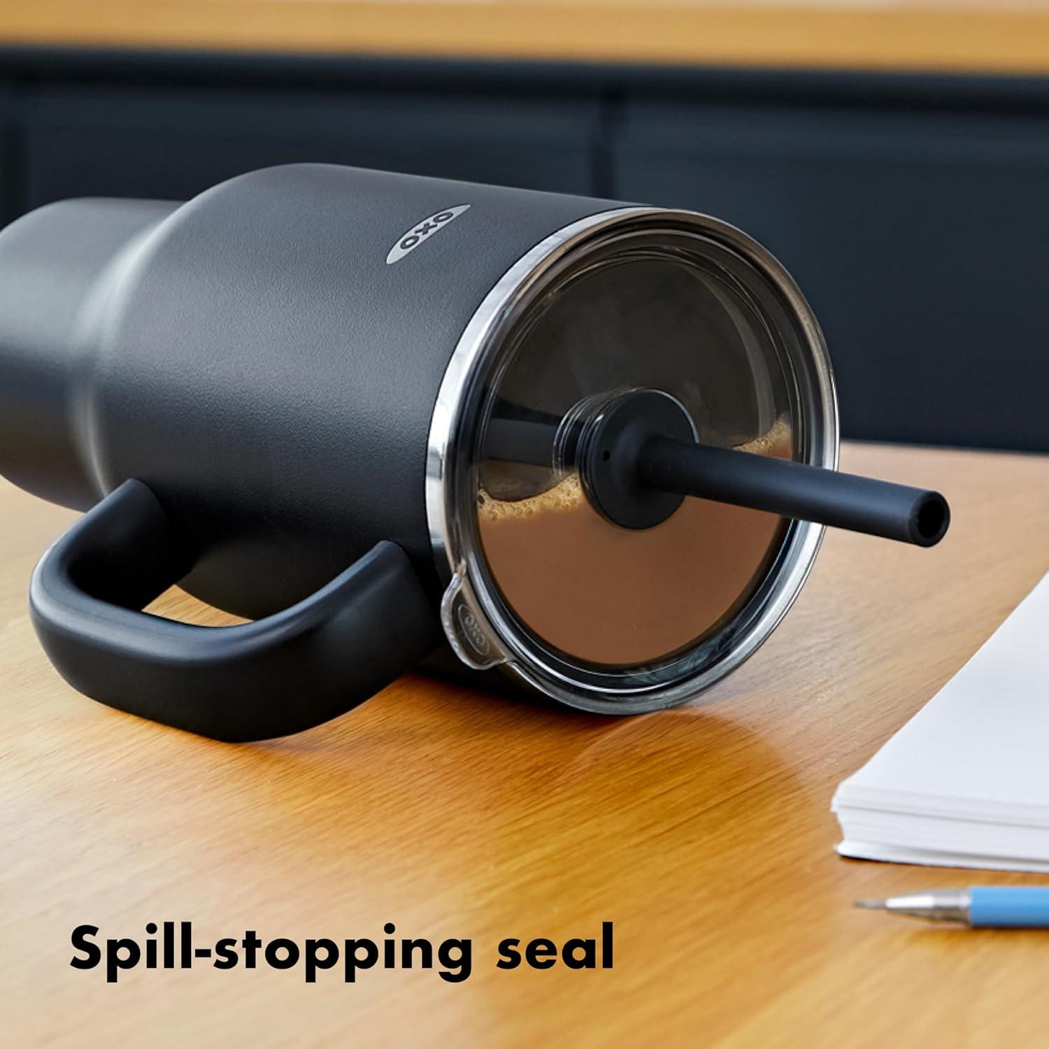 imageOXO Strive XL Tumbler with Handle 32 oz QuartzOnyx