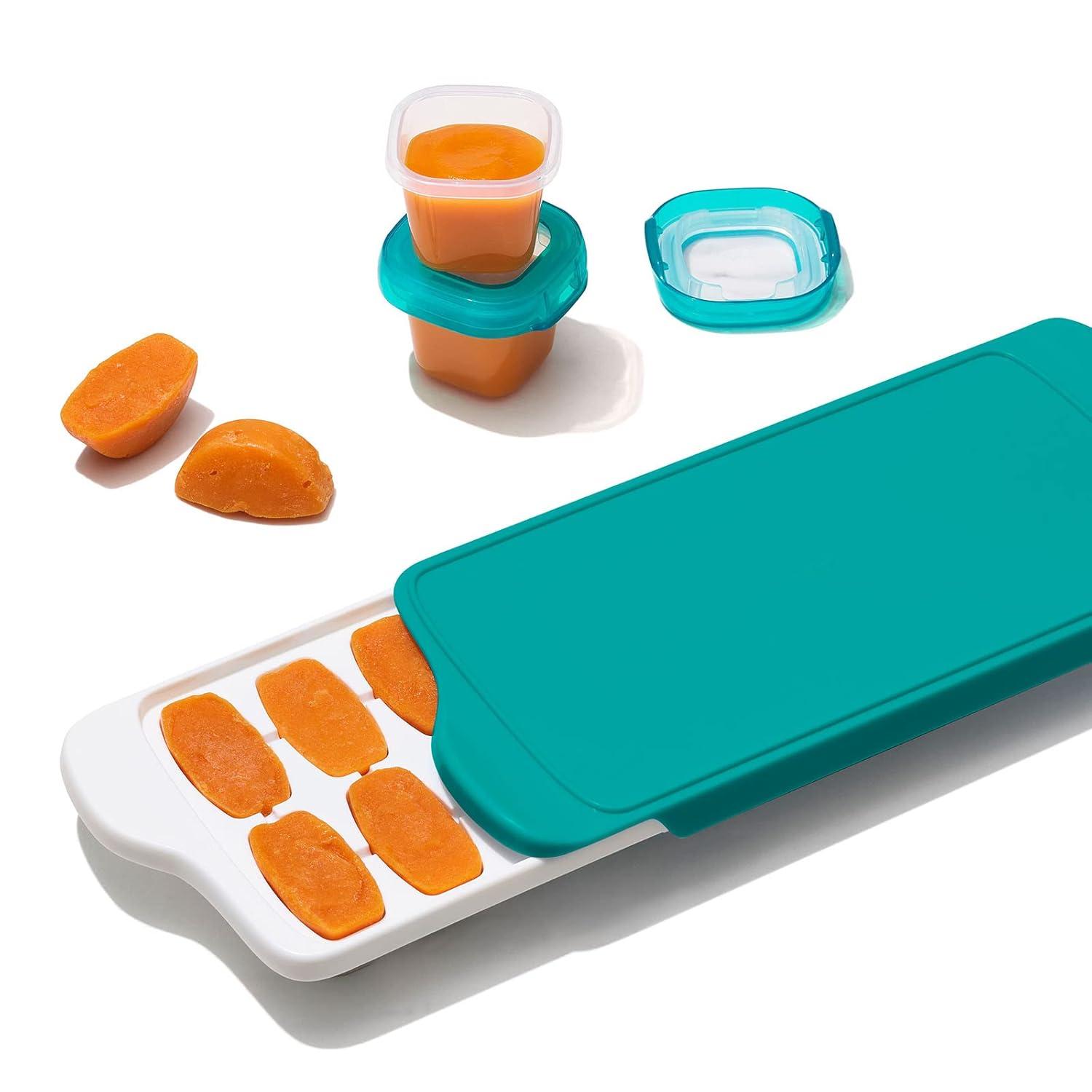 imageOXO Tot 2 Pack Baby Food Freezer Tray OpalTeal