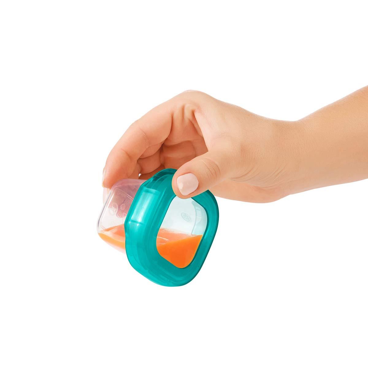 imageOXO Tot Baby Blocks Freezer Storage Containers Teal 4 OzTeal