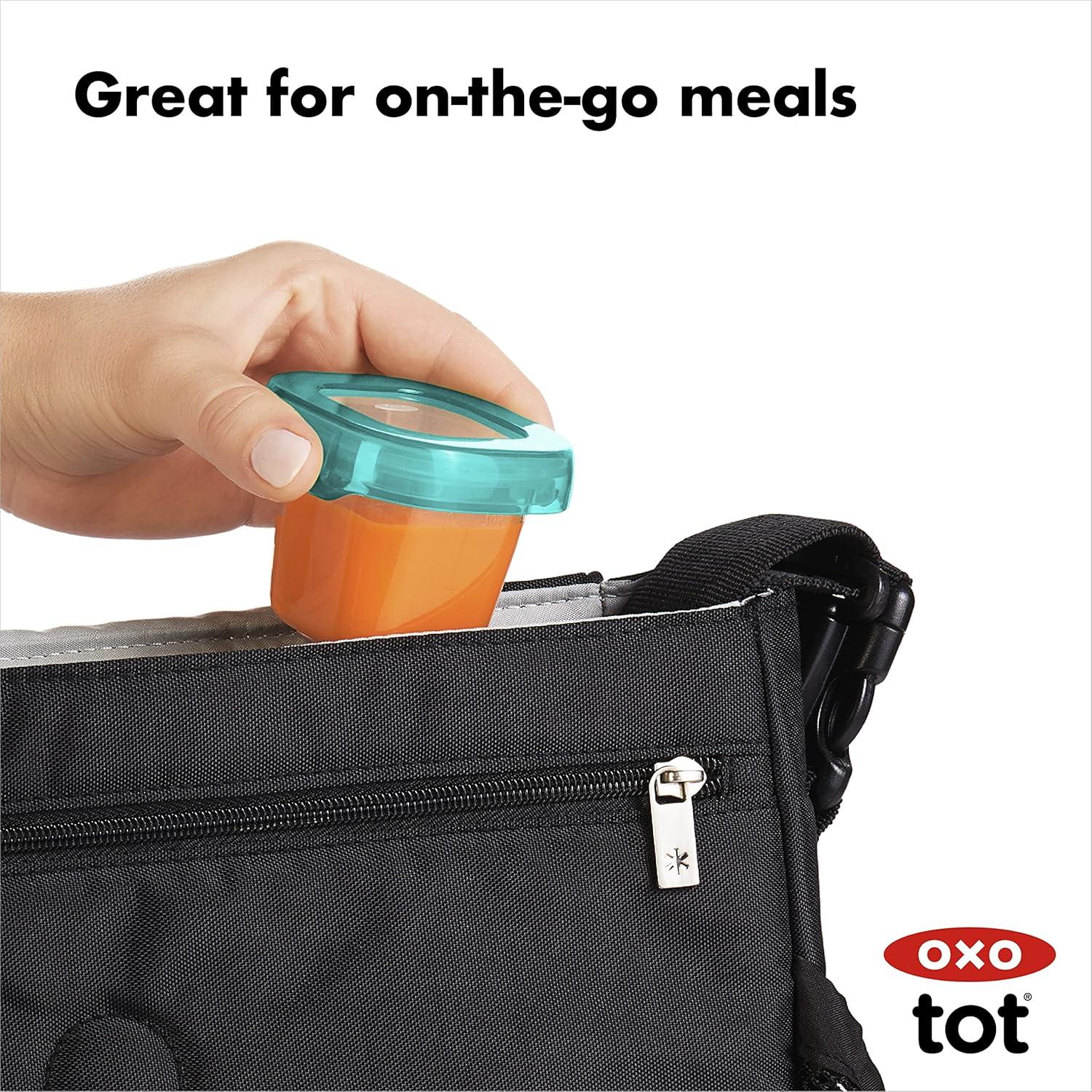 imageOXO Tot Baby Blocks Freezer Storage Containers Teal 4 OzTeal