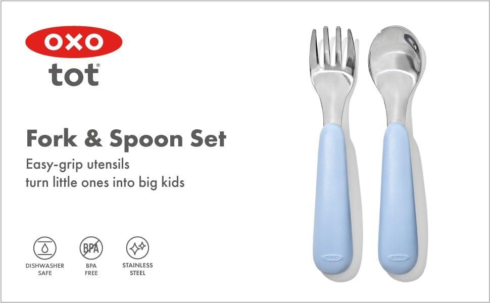 imageOXO Tot Fork and Spoon Set DuskDusk