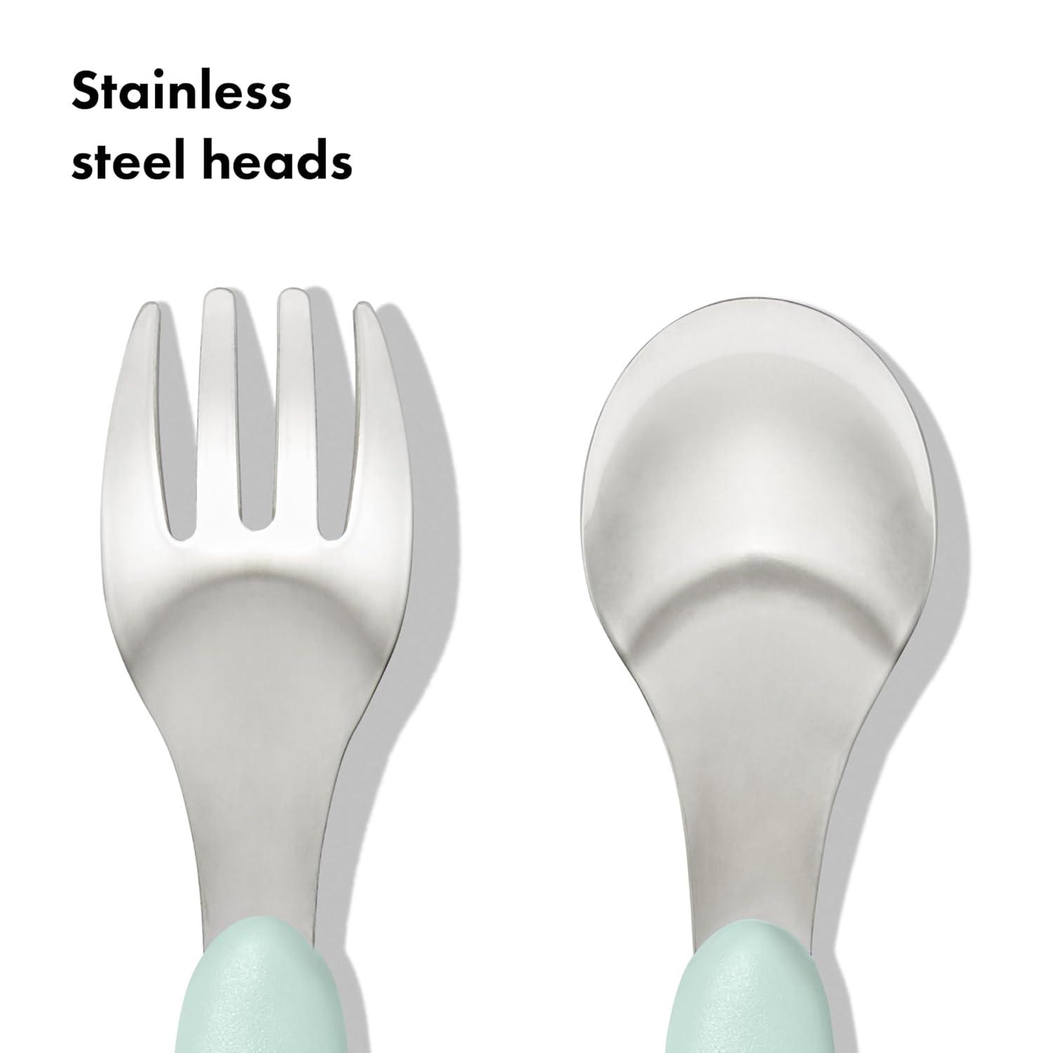 imageOXO Tot Fork and Spoon Set DuskOpal