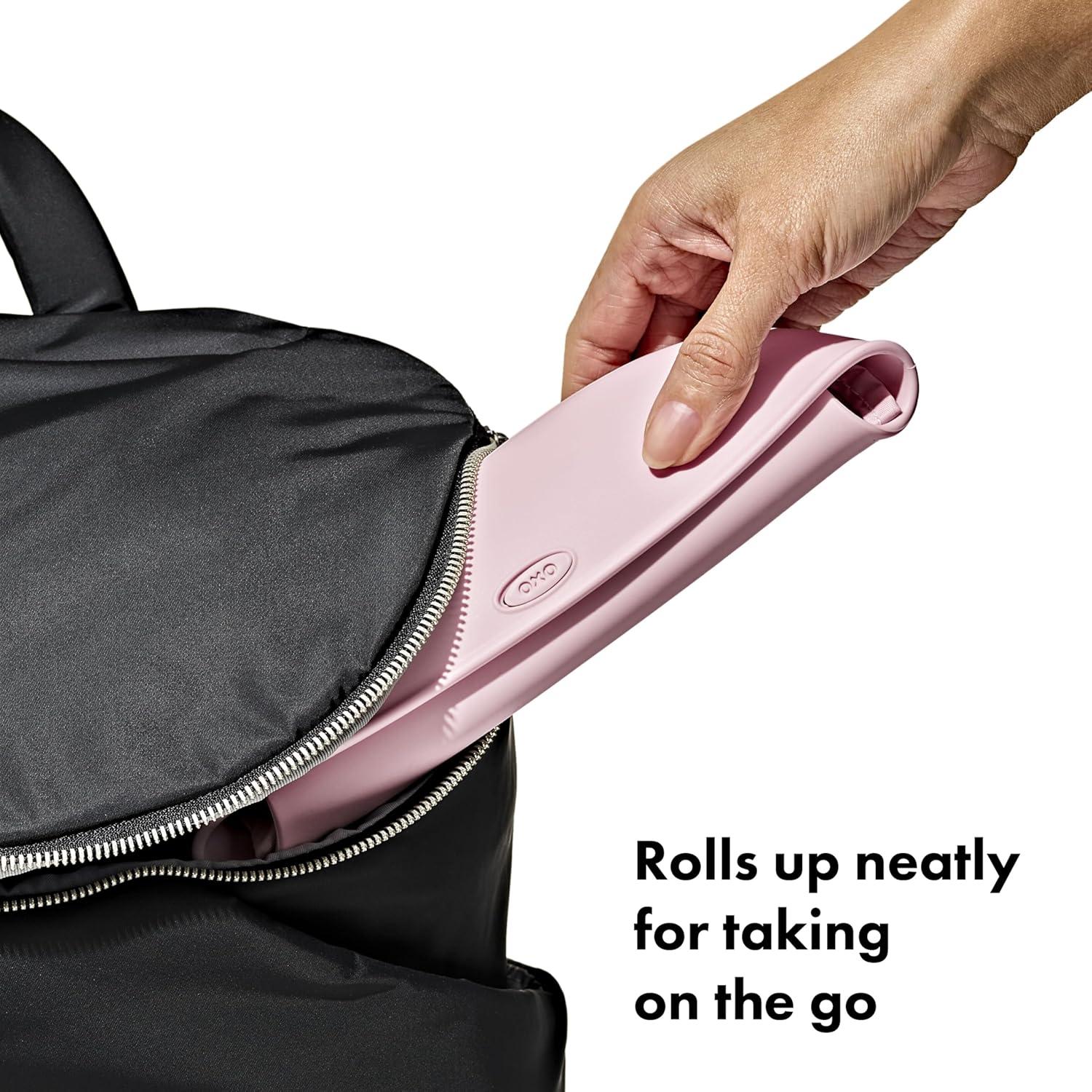 imageOXO Tot RollUp Bib 2 Pack GrayNavyBlossomDusk