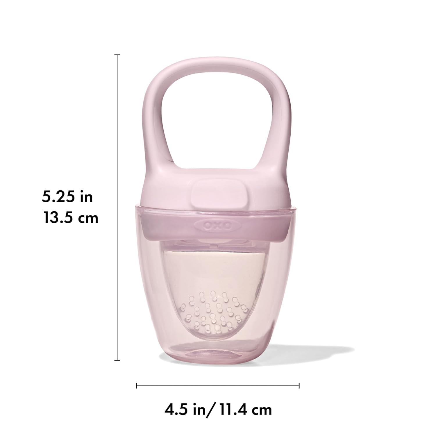 imageOXO Tot Silicone SelfFeeder 2 Pack Opal and BlossomOpalBlossom