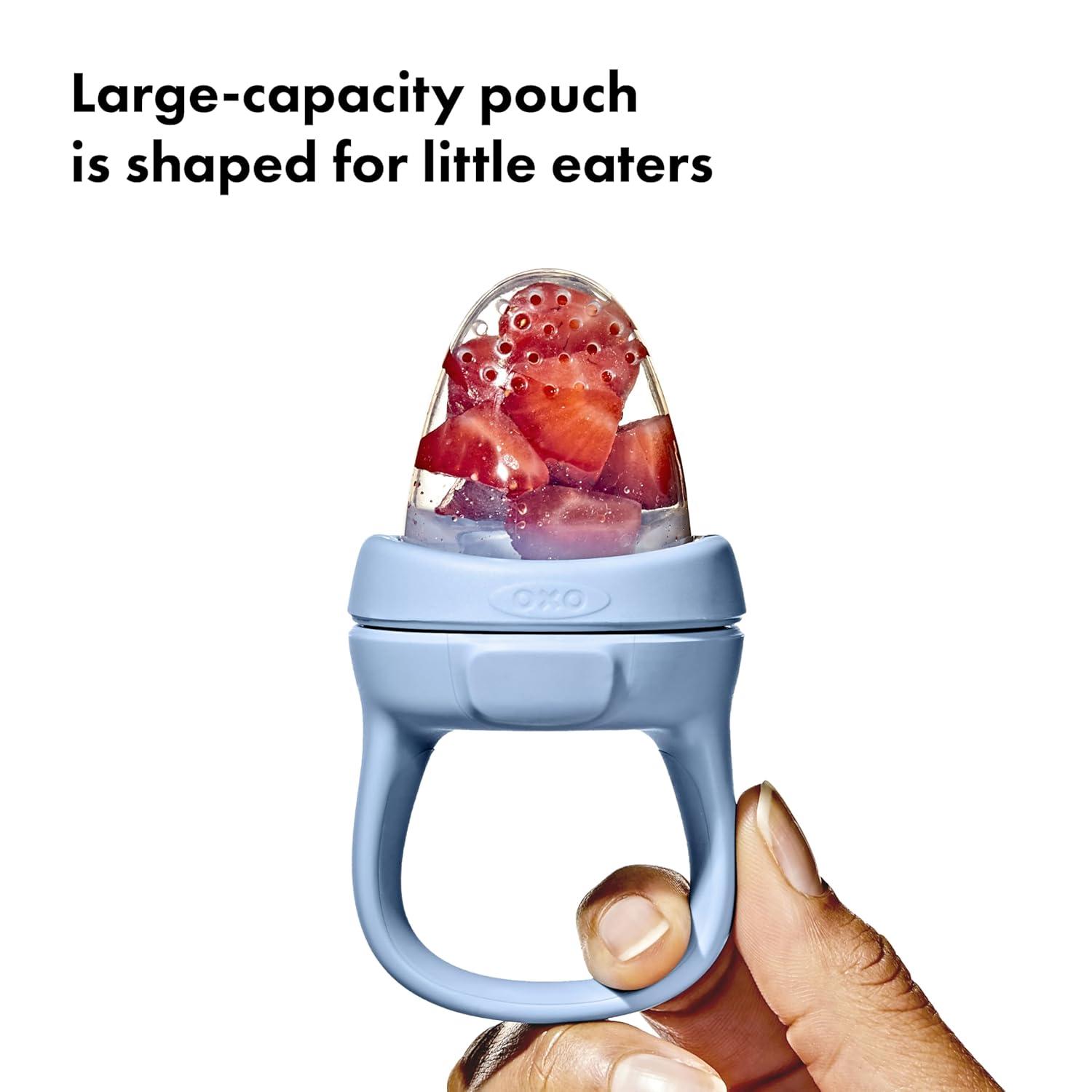 imageOXO Tot Silicone SelfFeeder 2 Pack Opal and BlossomOpalDusk