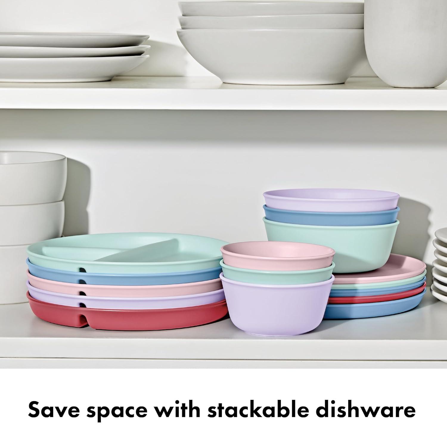 imageOXO Tot Stackable Bowl Set 3pk DarkMulticolor Dark