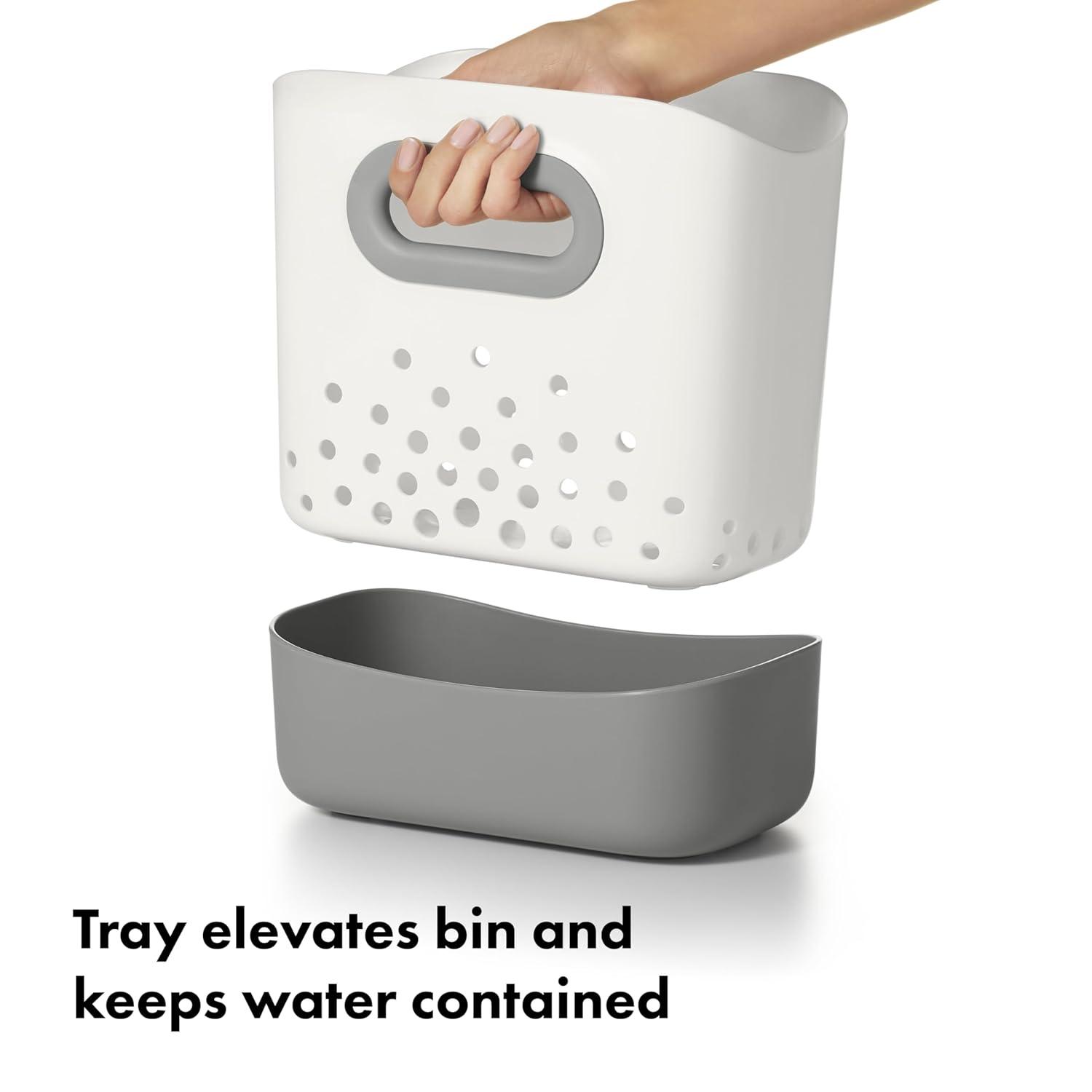 imageOXO Tot Stand Up Bath Toy Storage Gray1 Count Pack of 1