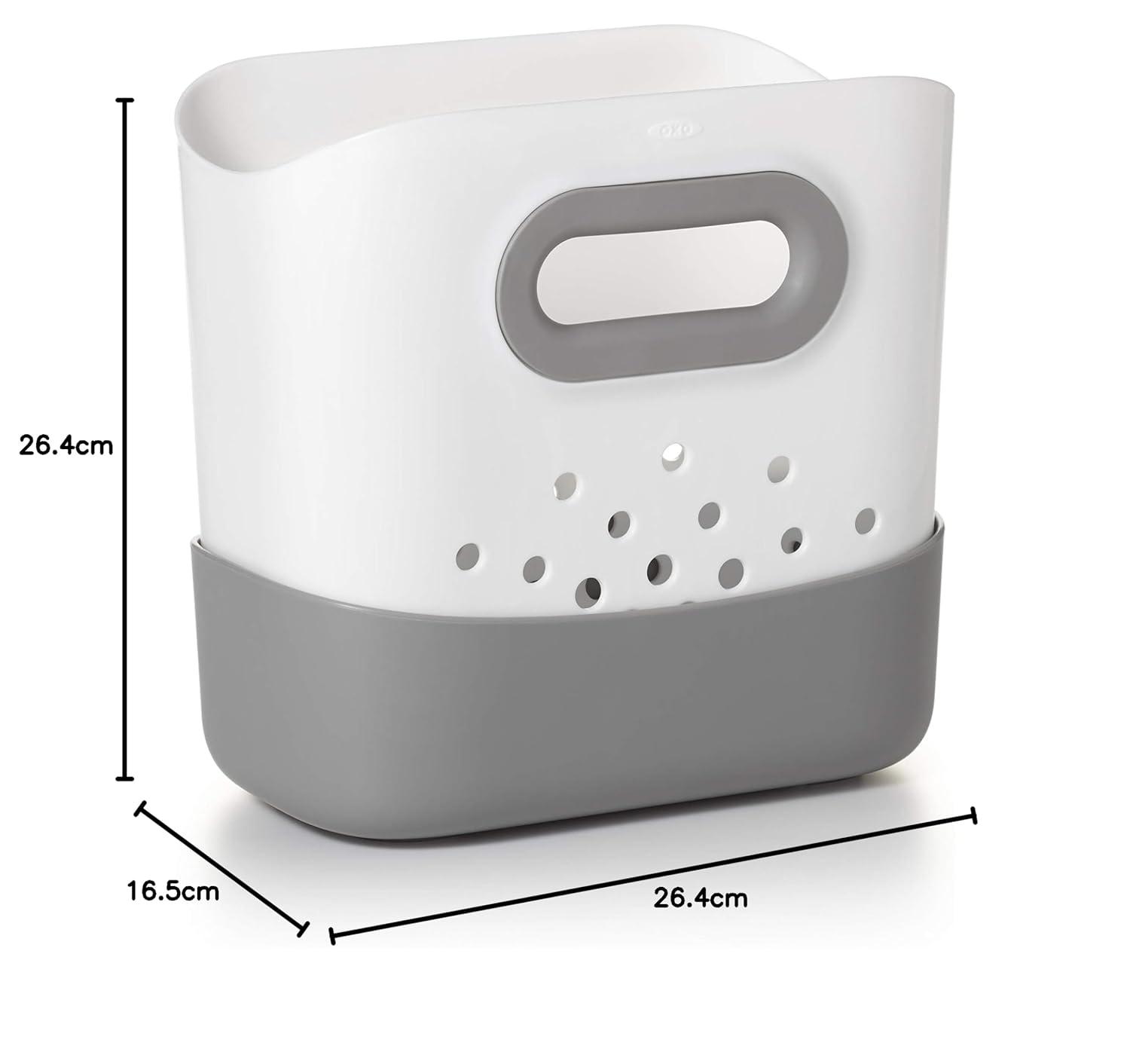 imageOXO Tot Stand Up Bath Toy Storage Gray1 Count Pack of 2