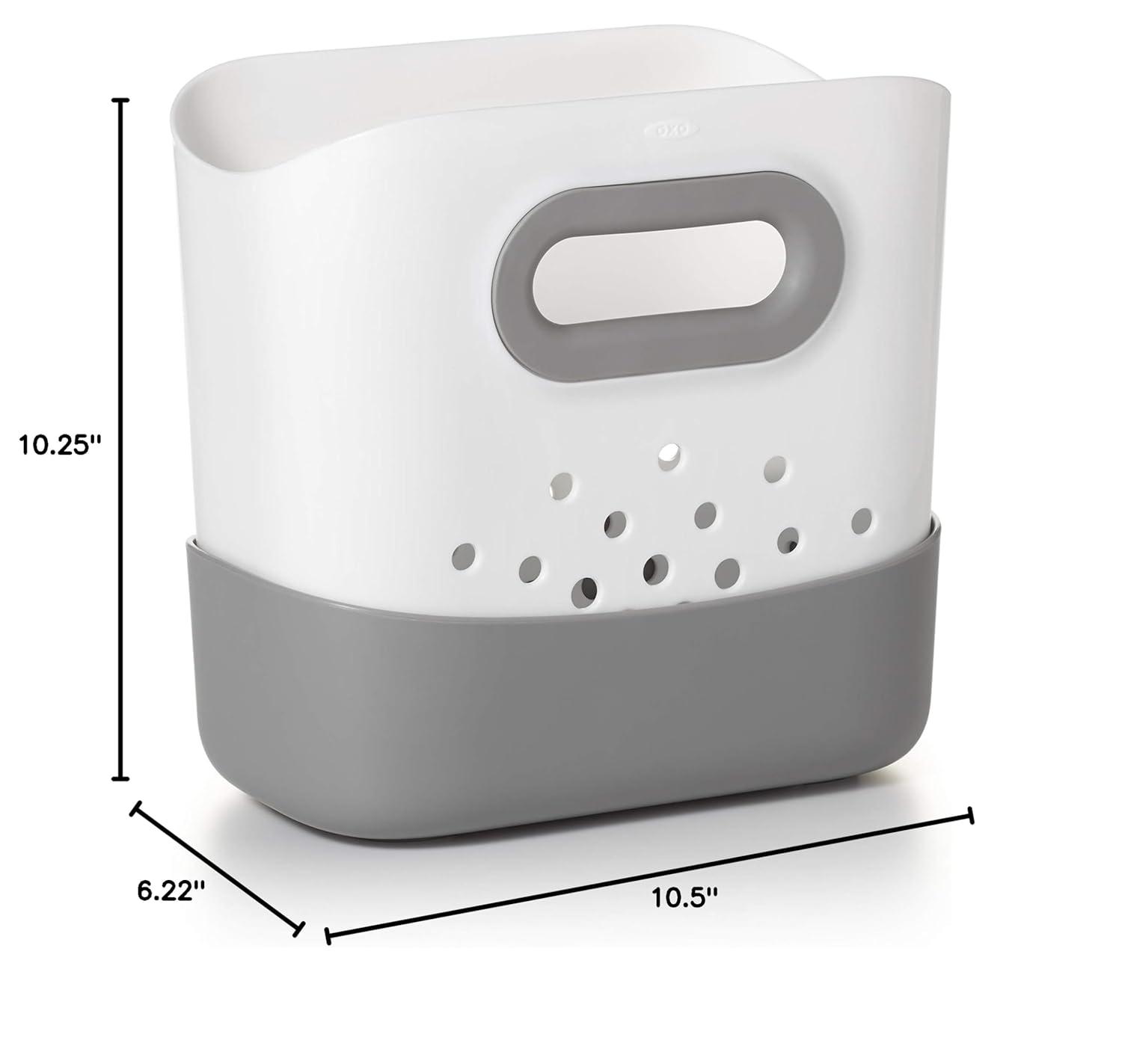 imageOXO Tot Stand Up Bath Toy Storage Gray1 Count Pack of 2