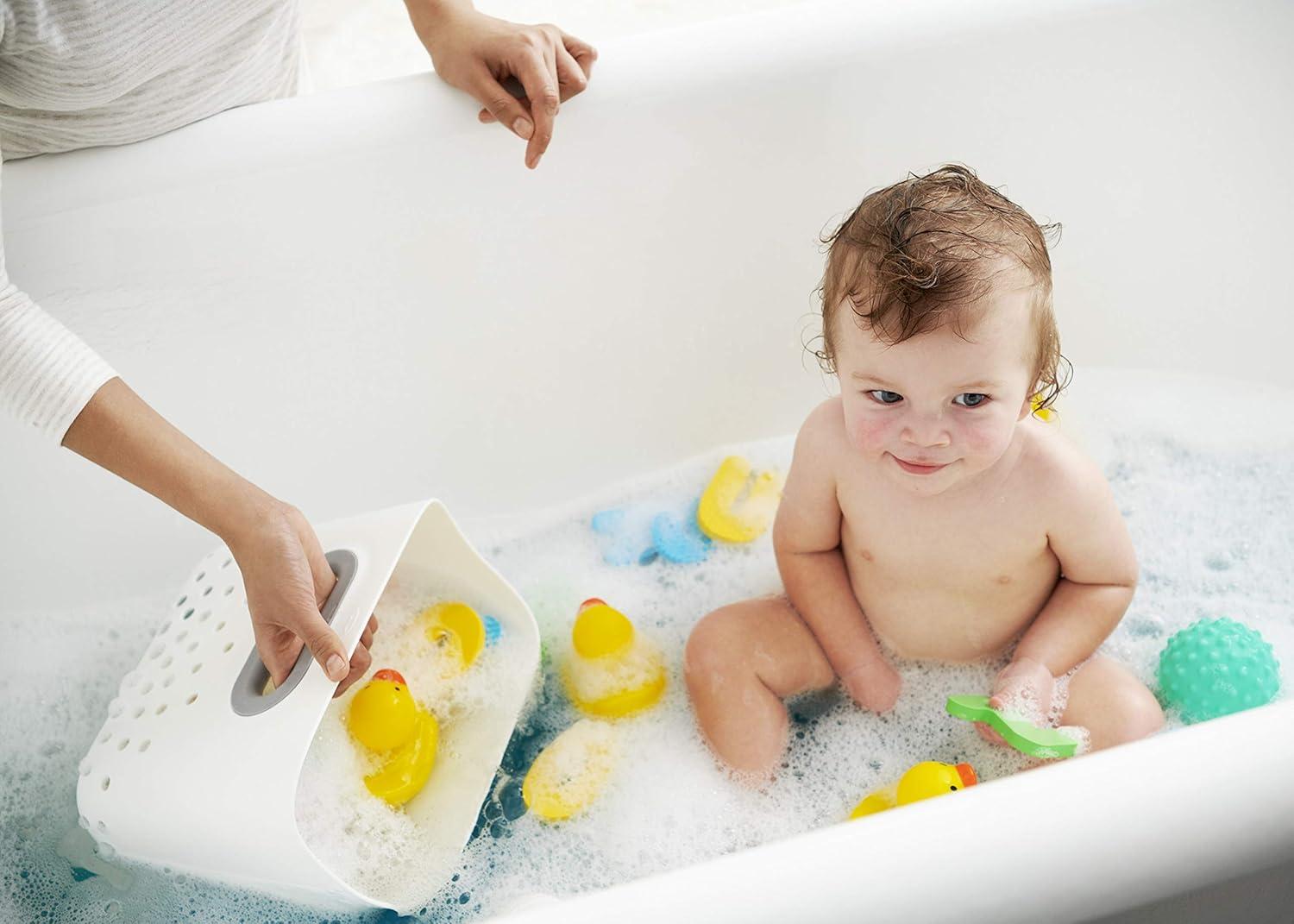 imageOXO Tot Stand Up Bath Toy Storage Gray1 Count Pack of 2