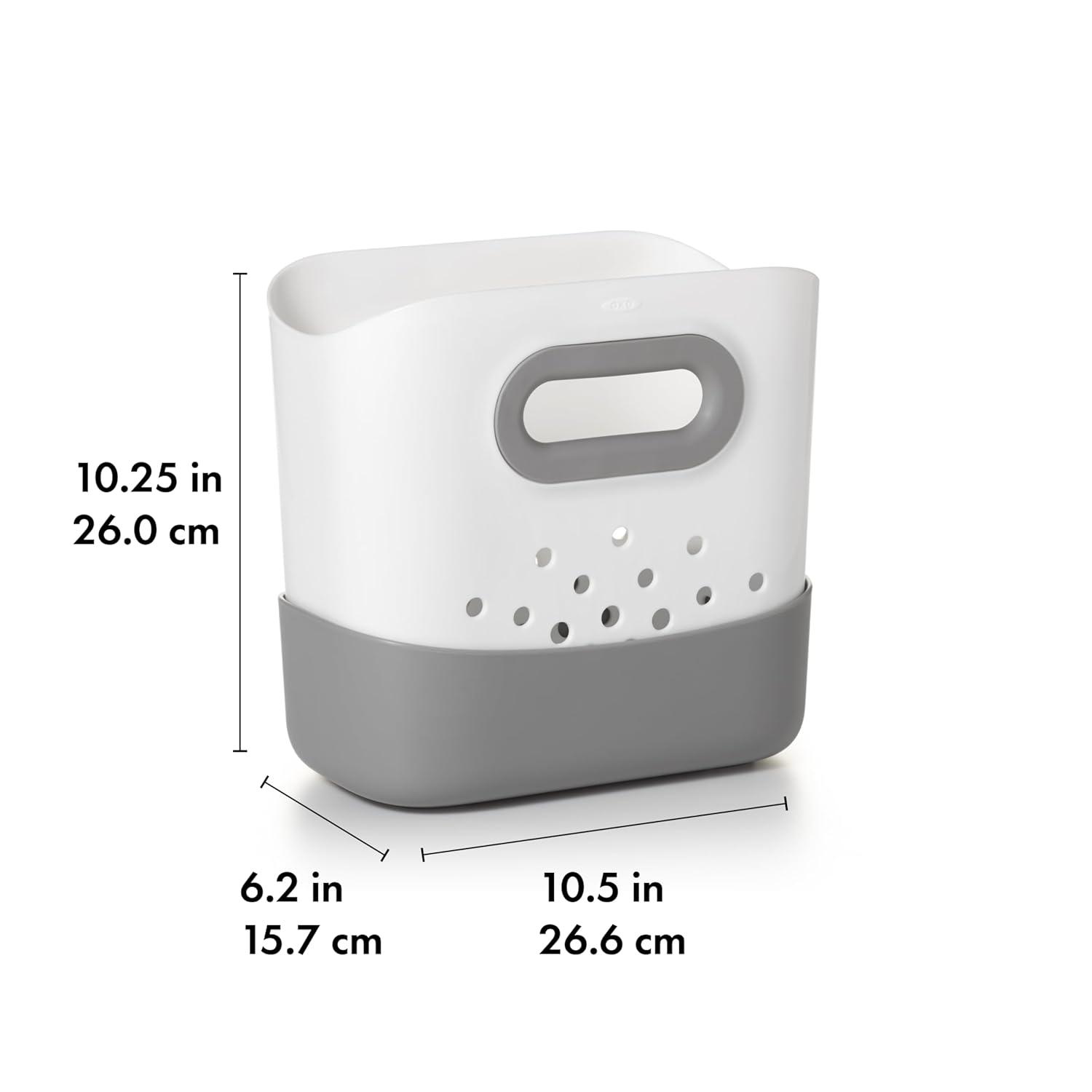 imageOXO Tot Stand Up Bath Toy Storage Gray1 Count Pack of 2