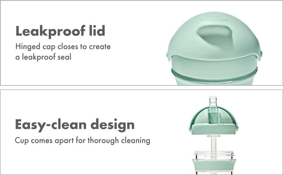 imageOXO Tot Transitions 9 oz Straw Cup Opal81 Ounces Pack of 8