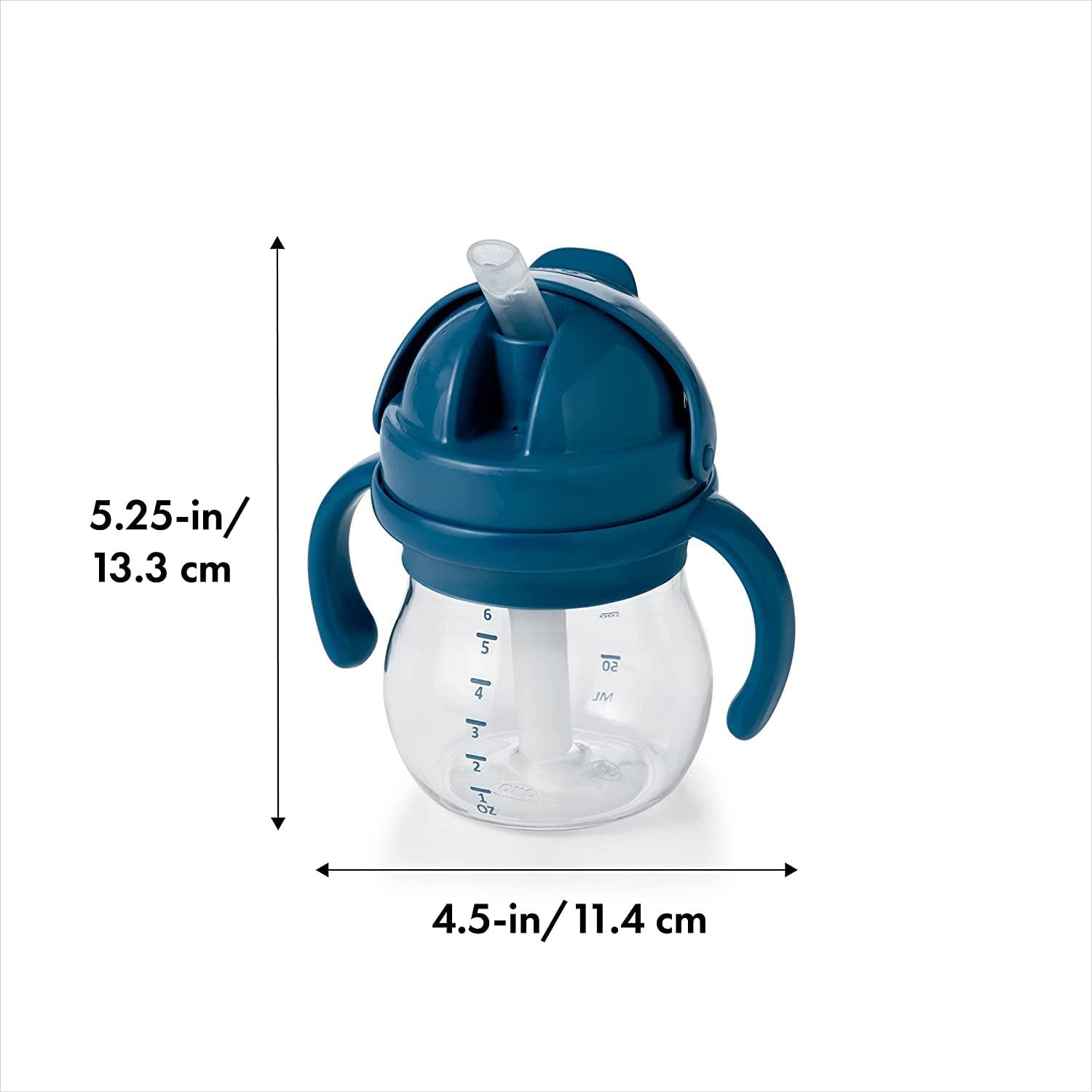 imageOXO Tot Transitions Straw Cup with Removable Handles 6 oz DuskNavy