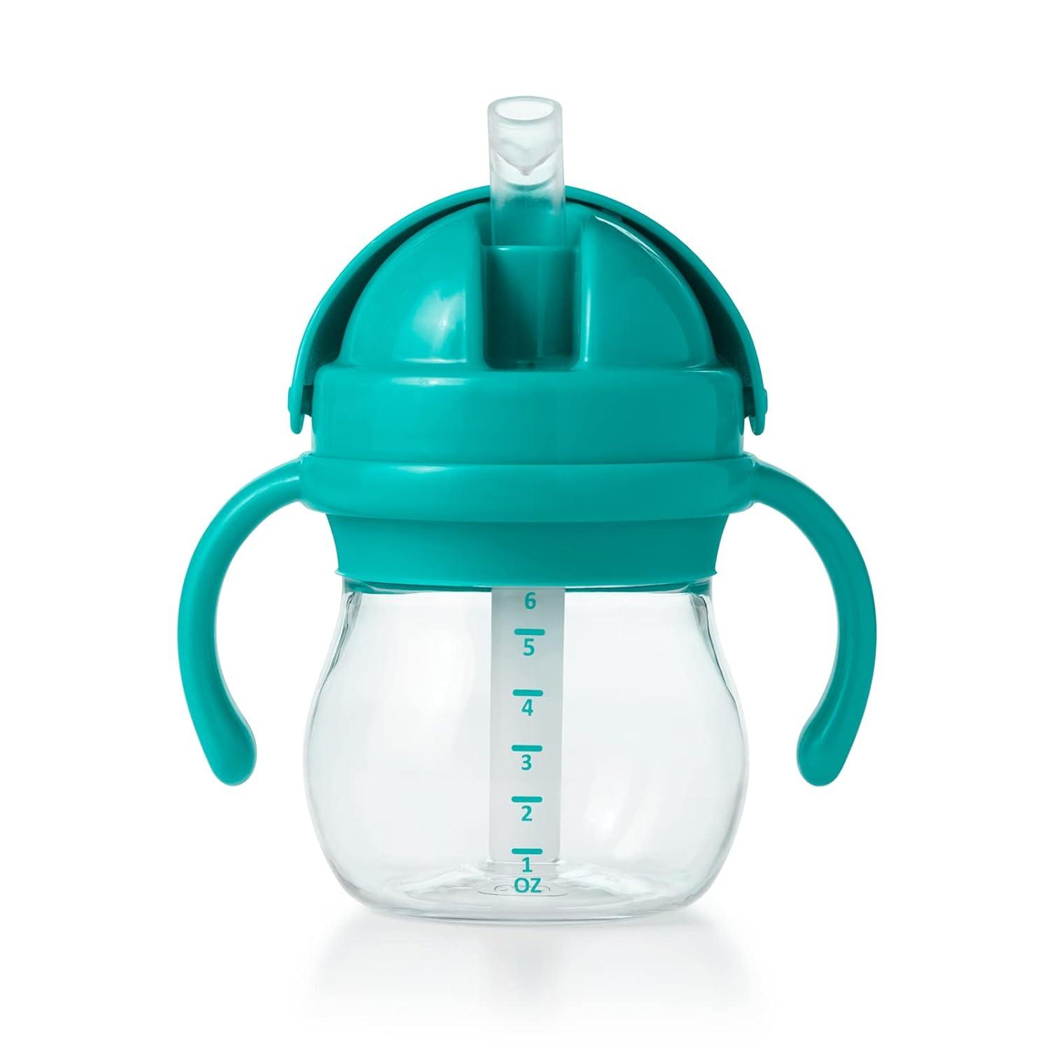imageOXO Tot Transitions Straw Cup with Removable Handles 6 oz DuskTeal