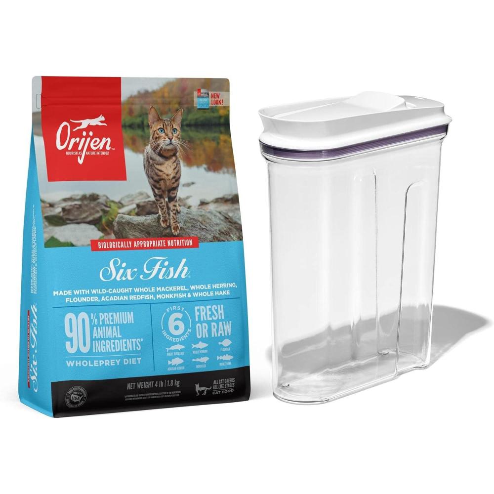imageORIJEN Dry Cat Food and OXO Good Grips Pet POP Container 45 Qt