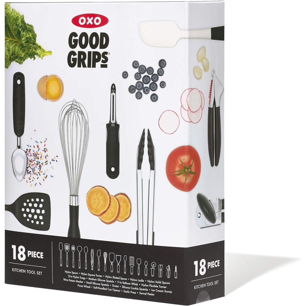 imageOXO Good Grips 15Piece Everyday Kitchen Utensil Set18Piece