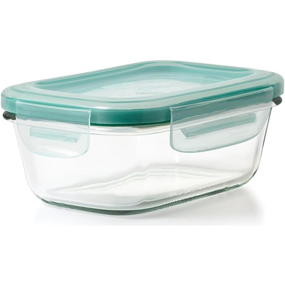 imageOXO Good Grips 35 Cup Smart Seal Airtight Glass Rectangle Food Storage ContainerGlass