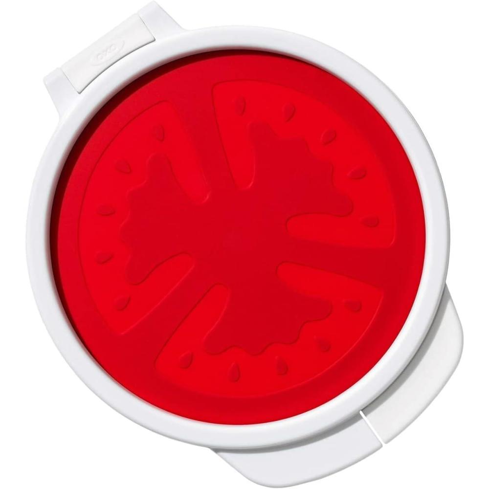imageOXO Good Grips Cut ampamp Keep Reusable Silicone Lemon SaverTomato Saver