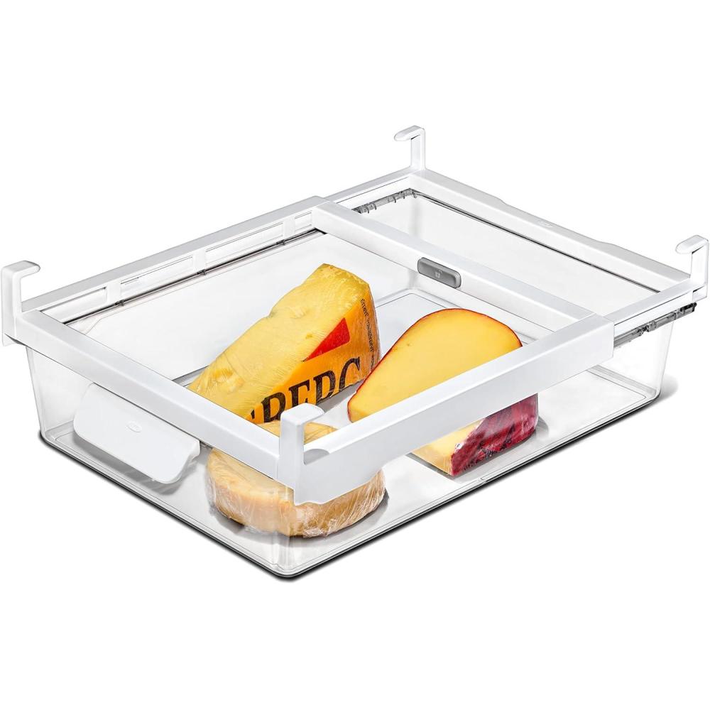 imageOXO Good Grips Fridge Undershelf Drawer 14 in  for Deli Meat Cheese Produce and More14Inch