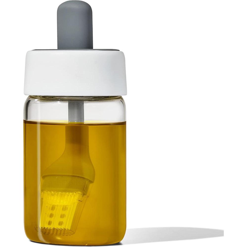 imageOXO Good Grips Glass Oil Bottle and Silicone Brush 8 oz
