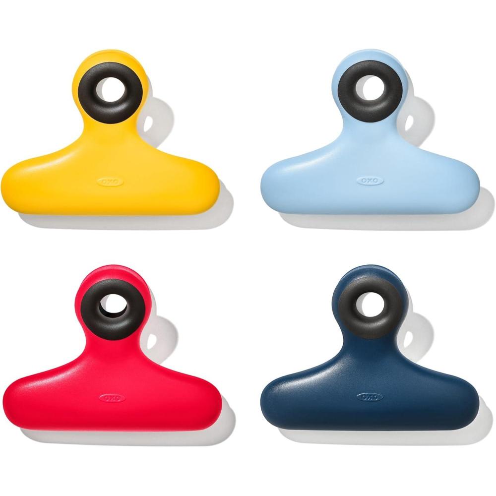 imageOXO Good Grips Magnetic HeavyDuty Clips 4 PieceAssorted Colors