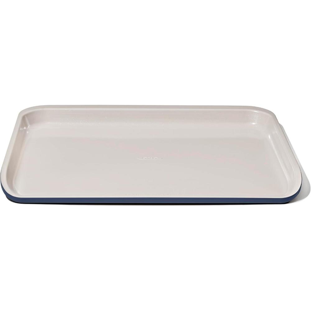 imageOXO Good Grips NonStick Pro Ceramic Coated Metal Bakeware Cookie Sheet Storm Blue