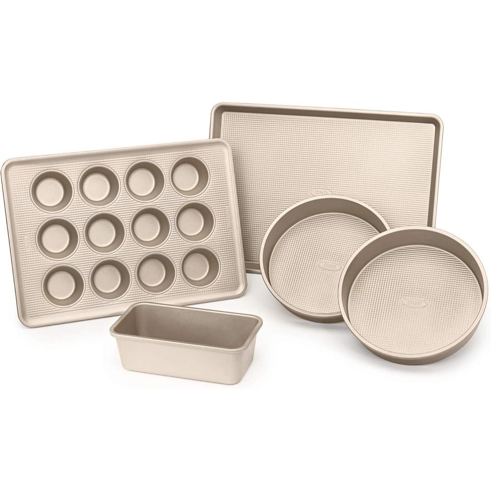 imageOXO Good Grips NonStick Pro Jelly Roll 9 x 13 Inch5Piece Pan Set