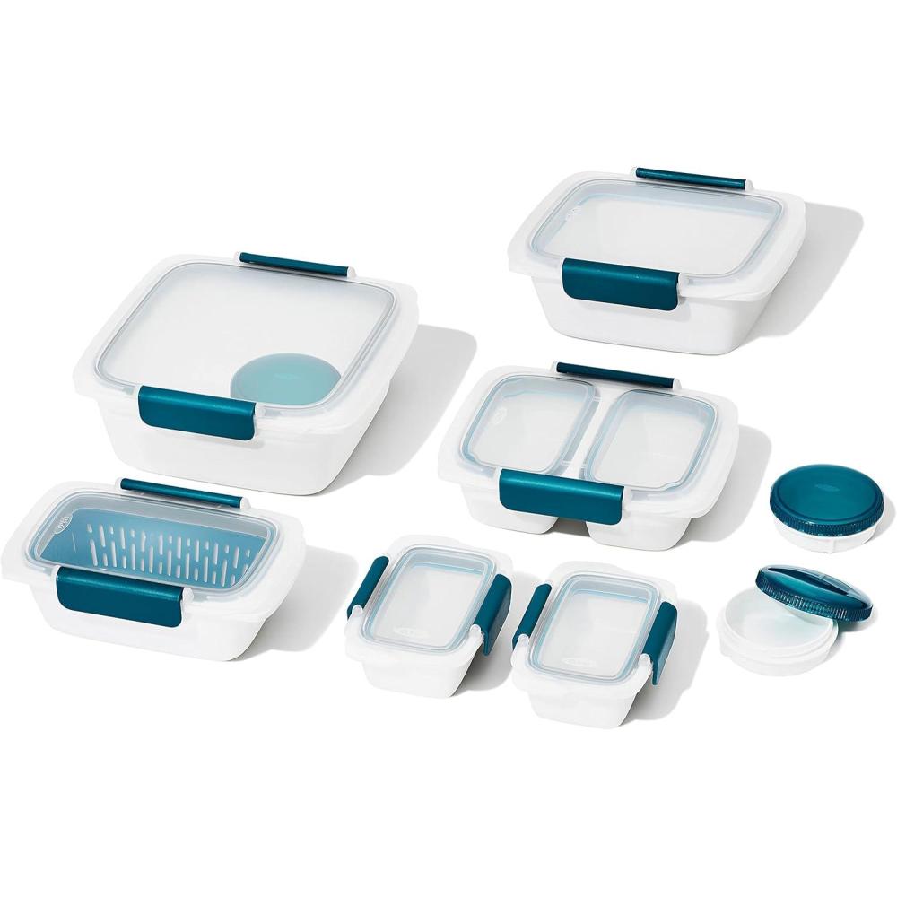 imageOXO Good Grips Prep ampamp Go 20 Piece Meal Prep SetTeal