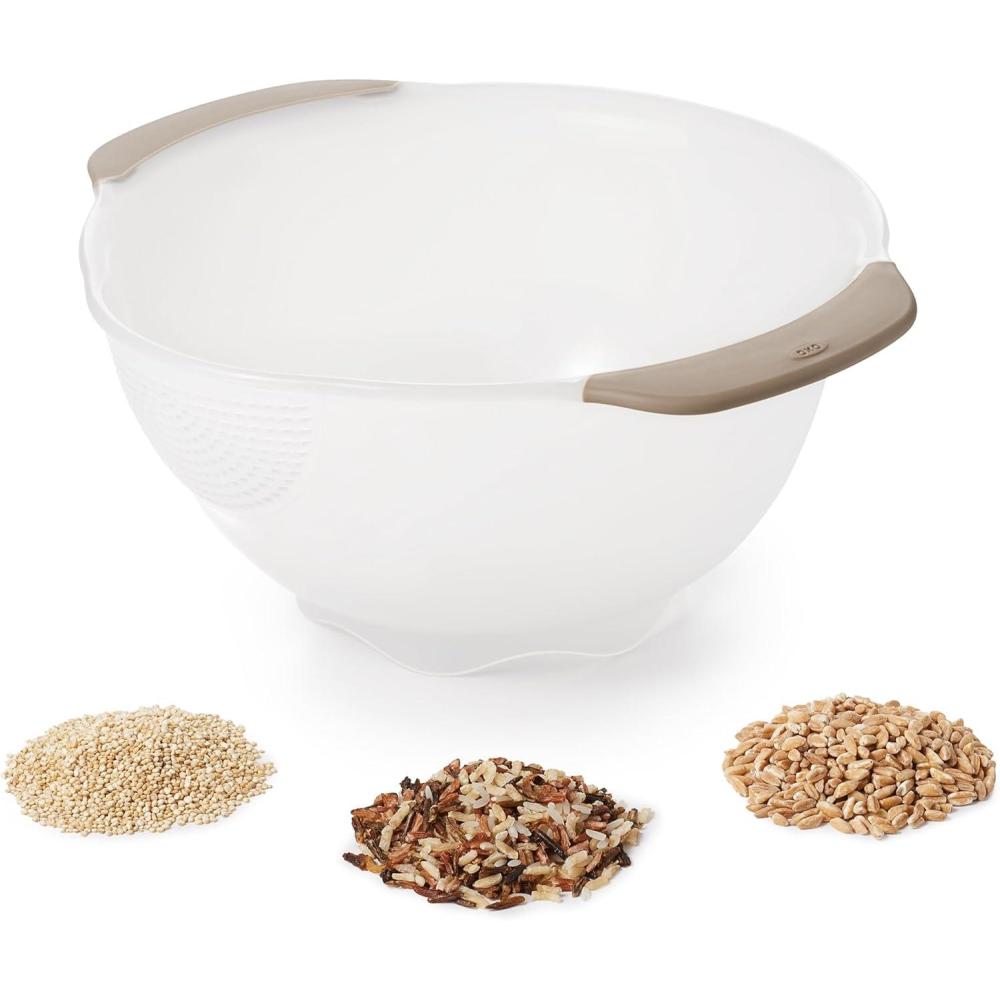 imageOXO Good Grips Rice ampamp Small Grains Washing Colander