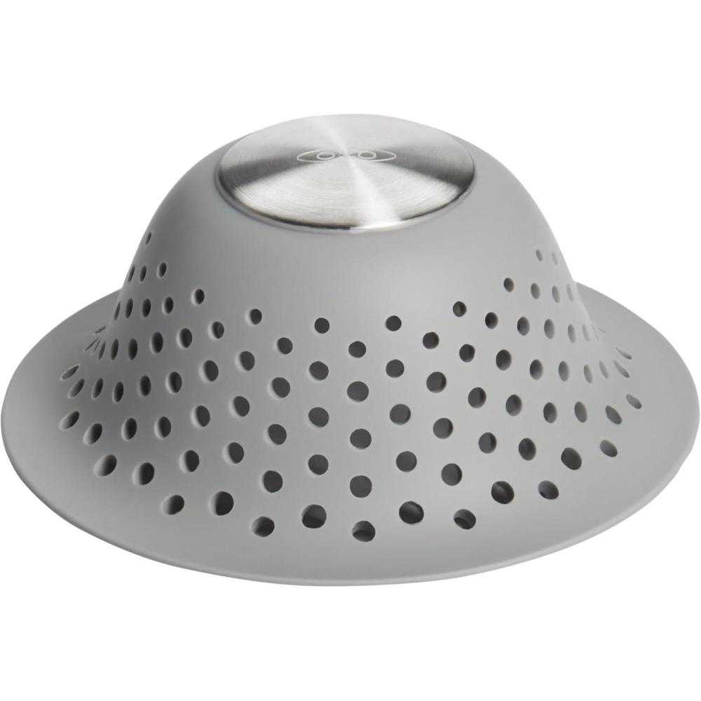 imageOXO Good Grips Silicone Shower ampamp Tub Drain Protector Hair Drain CatcherShower and Tub Drain Protector