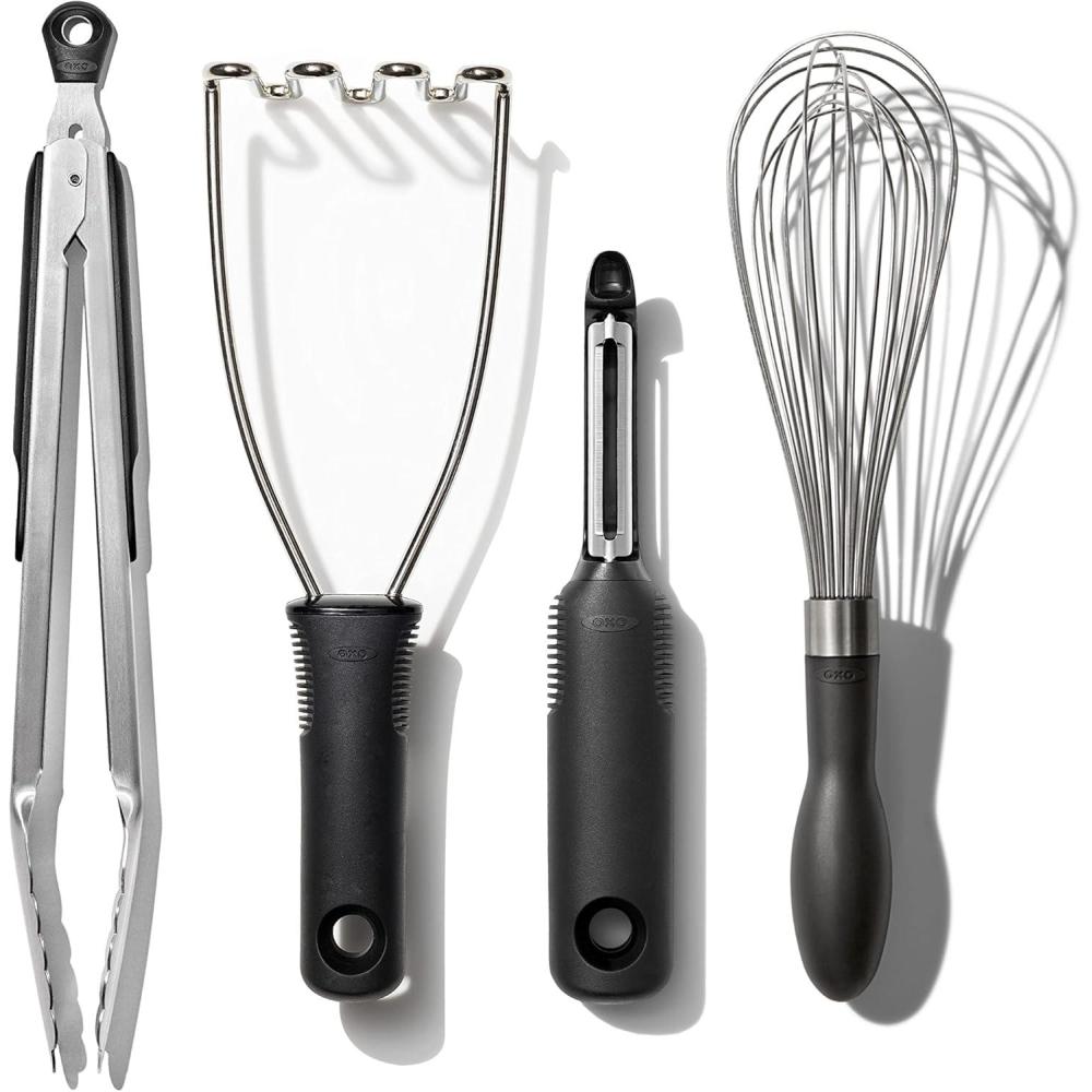 imageOXO Good Grips Stainless Steel Essential 4Piece Kitchen Gadget Set
