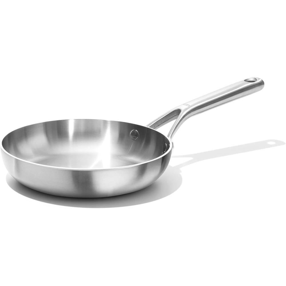 imageOXO Mira TriPly Stainless Steel 8quot Frying Pan Skillet Induction Multi Clad Dishwasher and Metal Utensil Safe8 Frying Pan Skillet
