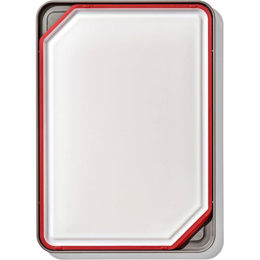 imageOXO Outdoor Kitchen Cutting Board ampamp TrayWhite