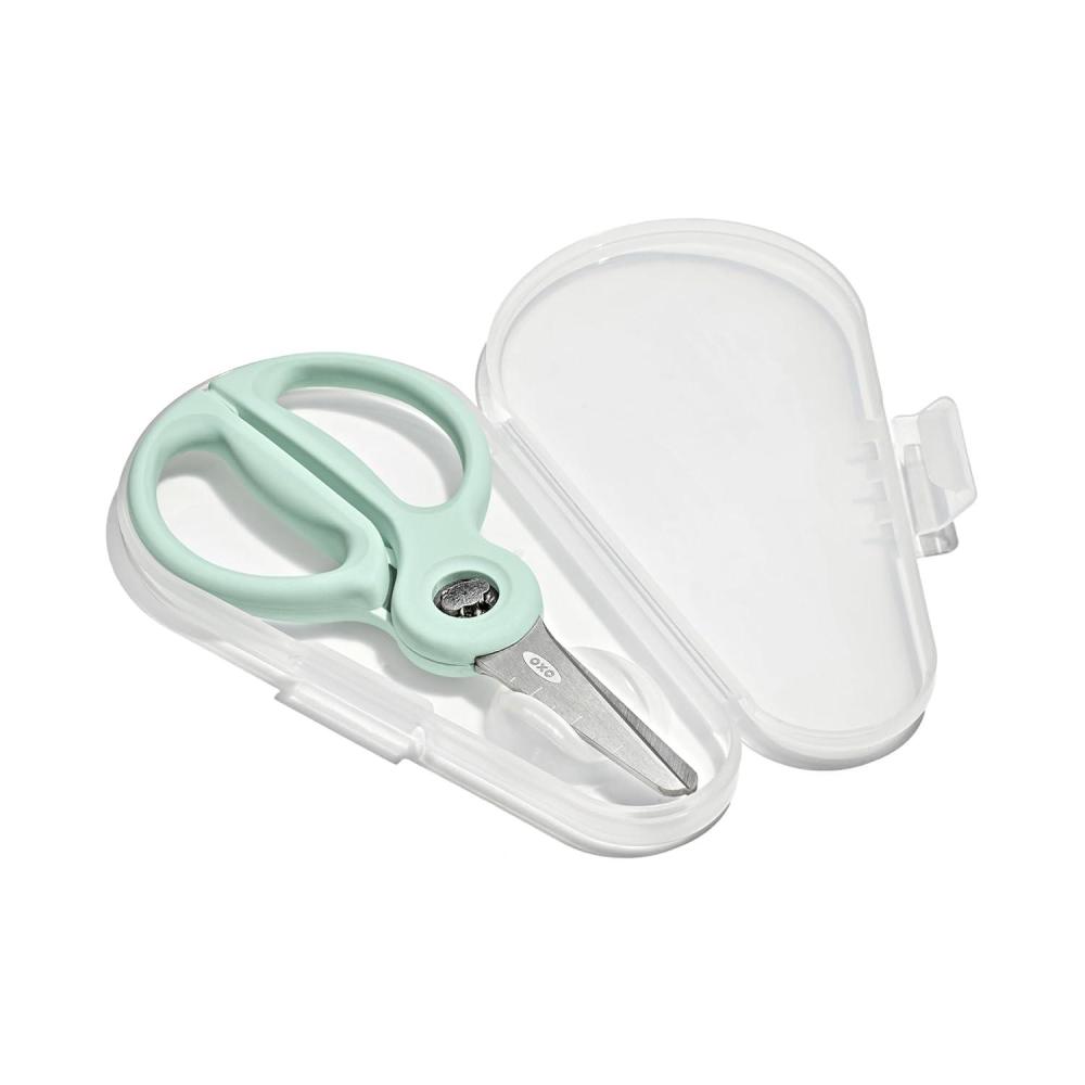 imageOXO Tot OntheGo Food Scissors with Case Baby Fruit and Vegetable Slicer