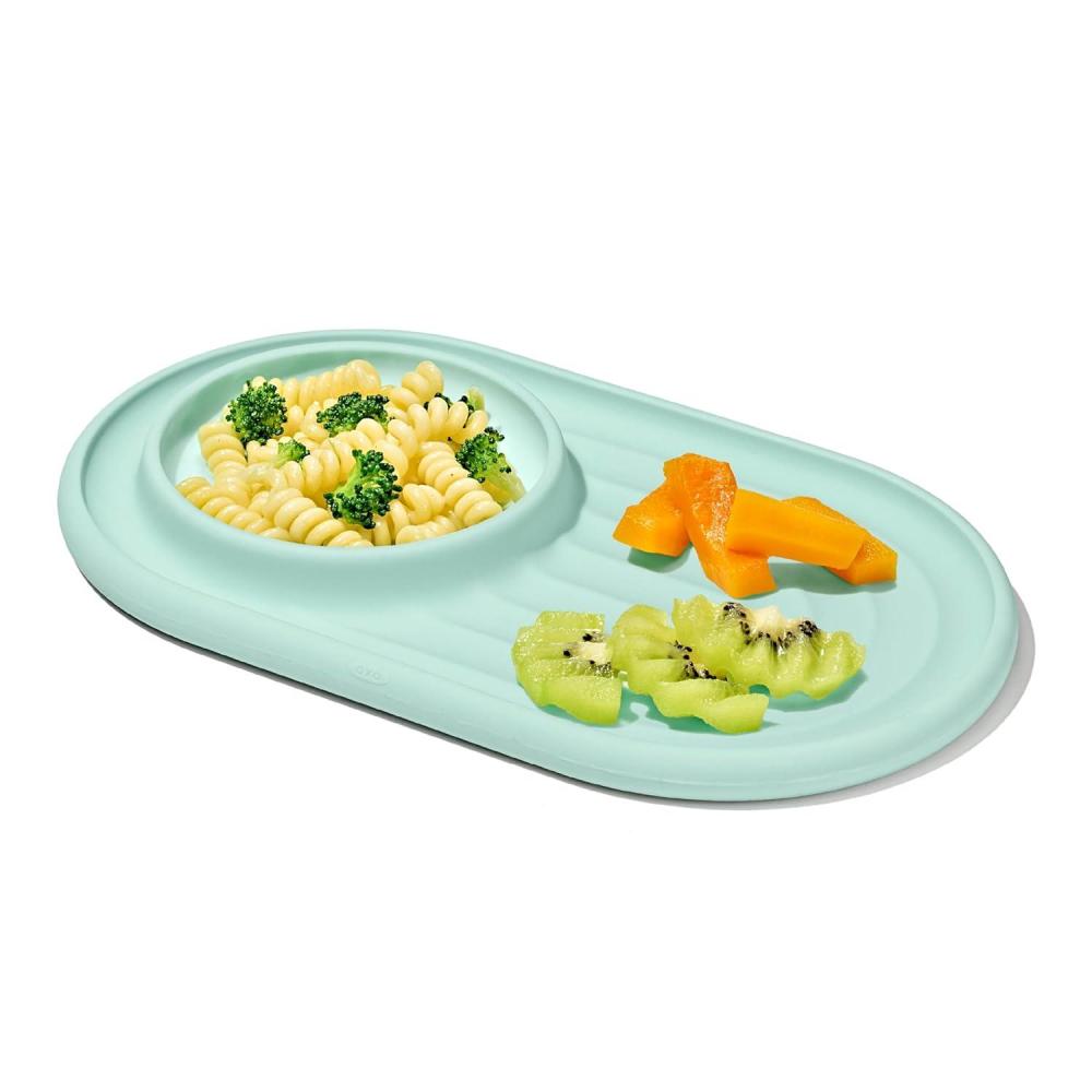 imageOXO Tot Textured Suction Plate  BlossomOpal