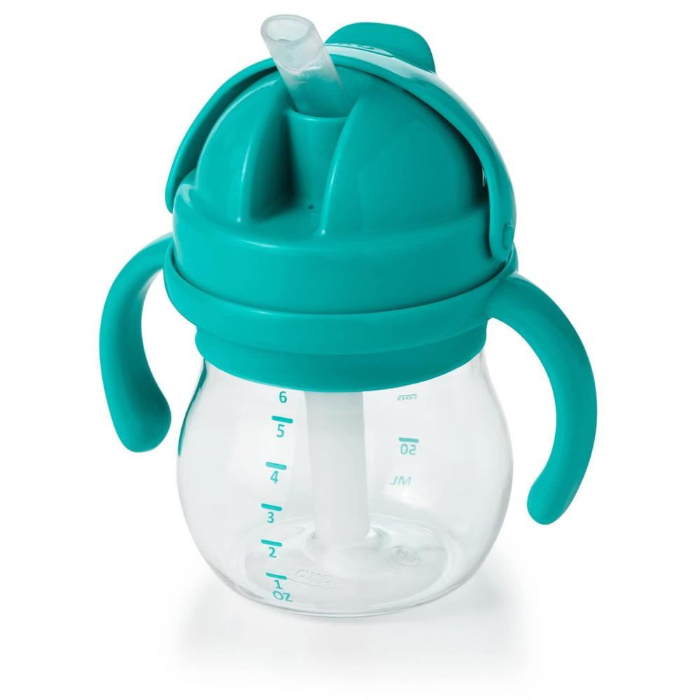 imageOXO Tot Transitions Straw Cup with Removable Handles 6 oz DuskTeal