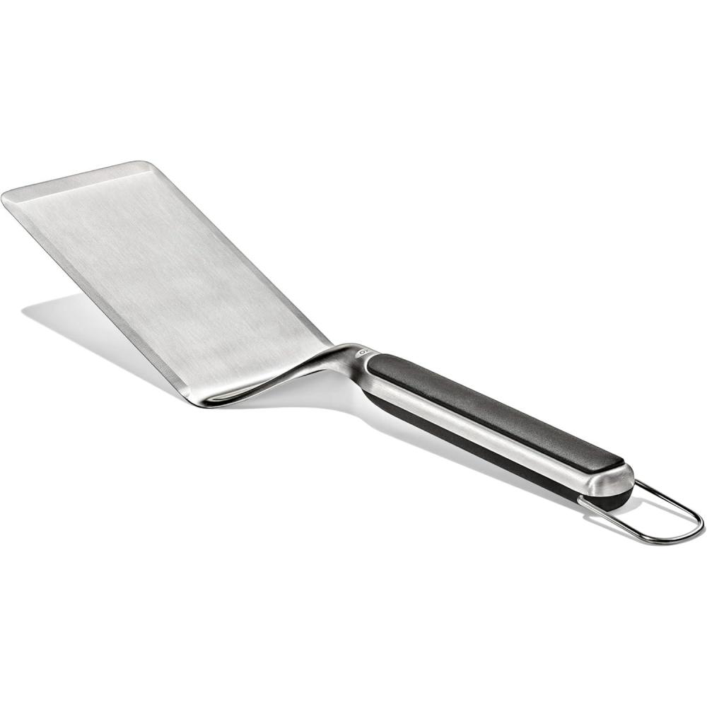 imageOxo Good Grips Large Griddle Turner  Durable Stainless Steel Griddle Turner With Beveled Head And Nonslip Grip For Indoor Or Outdoor Griddle Griddle Accessories Bbq Accessories