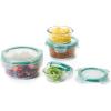 imageOXO Good Grips 8 Piece Smart Seal Airtight Glass Round Container Set