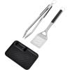 imageOXO Good Grips Grilling Tools 3pc SetTongs Turner Rest Black