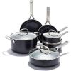 imageOXO Good Grips Hard Anodized PFOAFree Nonstick 12quot Frying Pan Skillet with Lid BlackBlack