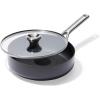 imageOXO Professional 3QT Saute Pan Jumbo Cooker with Lid Hard Anodized Ceramic Nonstick Cookware PFASFree Stainless Steel Induction Suitable Diamond Reinforced Coating Dishwasher and Oven Safe BlackBlack