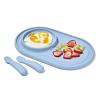 imageOXO Tot Textured Suction Plate ampamp Spoons Set  3Piece  DuskDusk