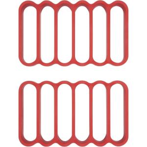 OXO – 11210100 OXO Good Grips Silicone Roasting Racks, 2-Pack,Red,Pack of 2