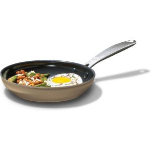 OXO Enhanced 12″ Frying Pan Skillet, PFAS-Free Ceramic Nonstick, Durable Hard Anodized Cookware, Scratch Resistant, Stainless Steel Handle, Good Grips, Dishwasher & Oven safe, Black(Biscuit Brown)