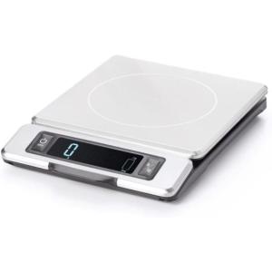OXO Good Grips 11-Pound Stainless Steel Kitchen Scale with Pull-Out Display – Black